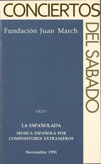 Programa en PDF - Fundación Juan March