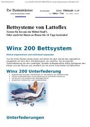 Bettsysteme von Lattoflex Testen Sie bei uns im Möbel-Stad'l. Oder ...