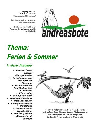 Andreasboten - Pfarre Ladendorf