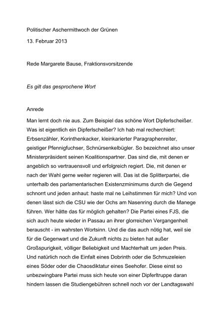 Die ausführliche Rede von Margarete Bause können Sie hier lesen.