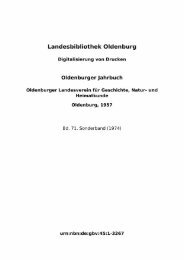 71.Sonderband - der Landesbibliothek Oldenburg