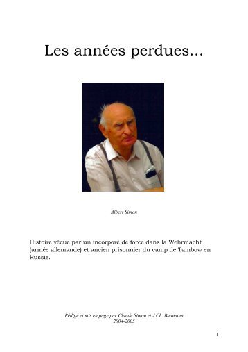 Les années perdues... - Attenschwiller