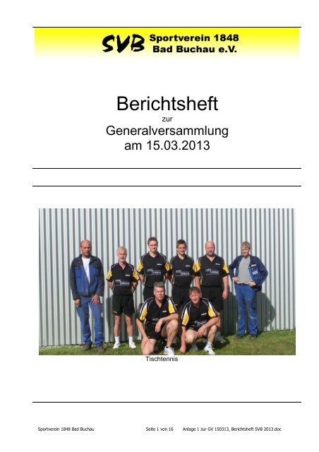 Anlage 1 zur GV 150313, Berichtsheft SVB 2013 - SV Bad Buchau
