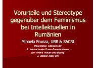 Vorurteile und Stereotype gegenüber dem Feminismus bei ...