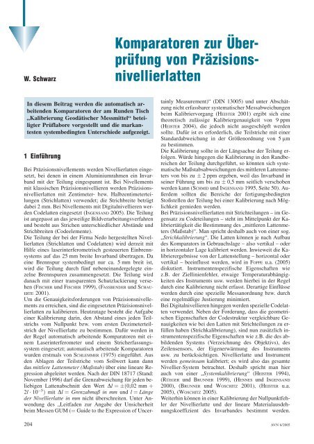 nivellierlatten - Gesellschaft zur Kalibrierung Geodätischer Messmittel