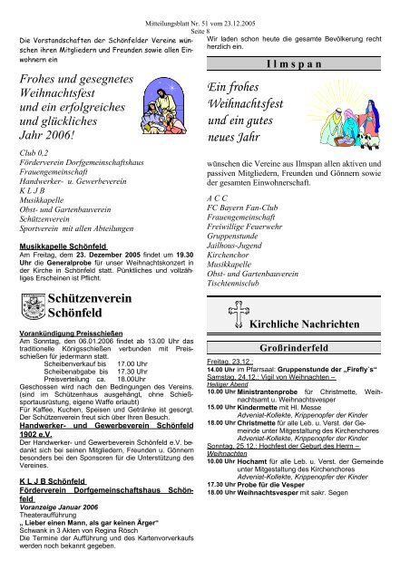 Mitteilungsblatt - Großrinderfeld