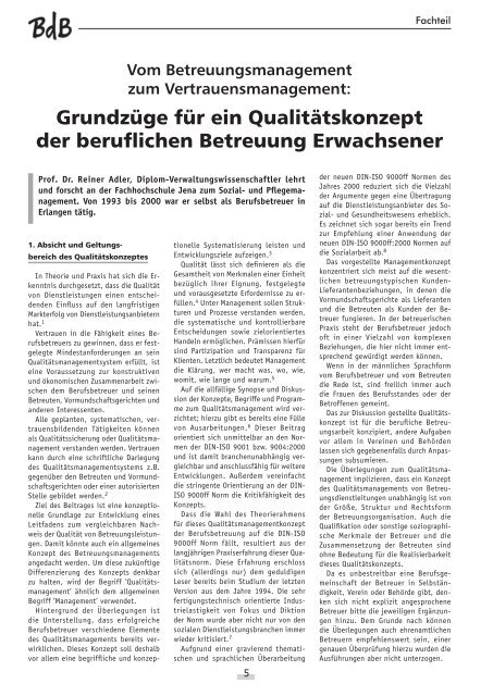 BdB Verbandszeitung Oktober Nr. 36.indd - FB Sozialwesen / FH ...