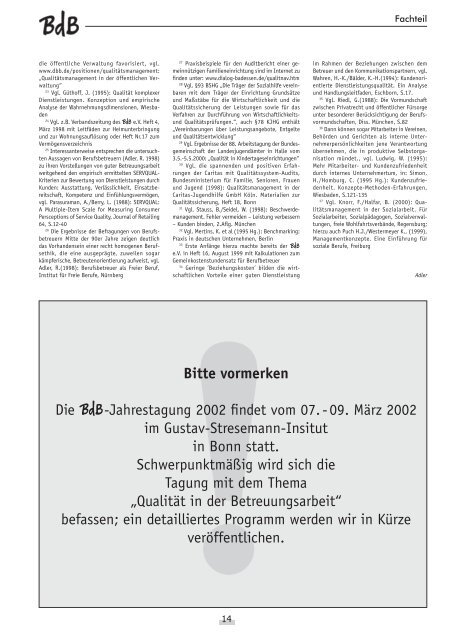 BdB Verbandszeitung Oktober Nr. 36.indd - FB Sozialwesen / FH ...