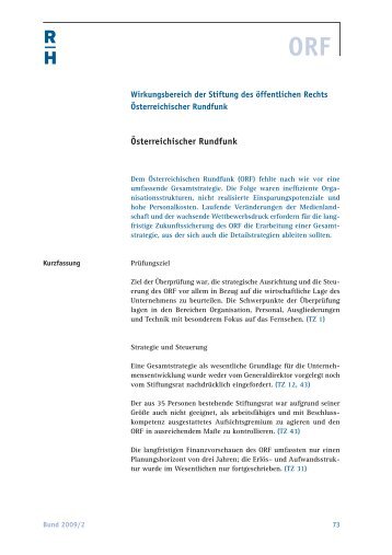 ORF - Der Rechnungshof