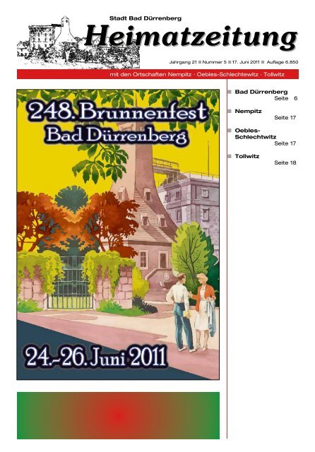 Heimatzeitung - Stadt Bad Dürrenberg