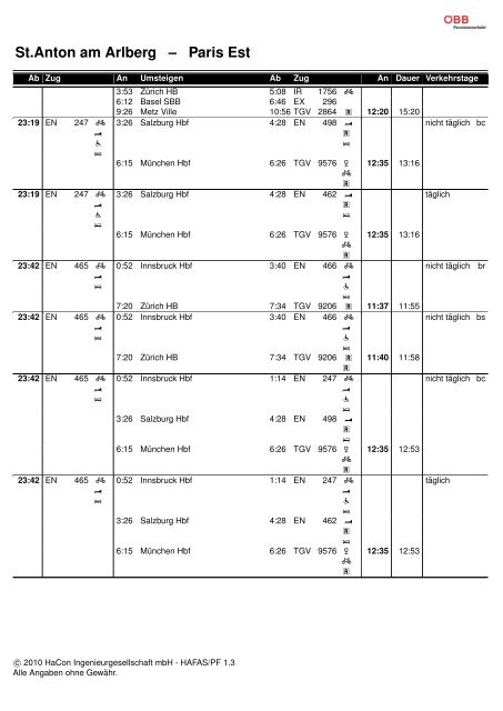 Mein Fahrplanheft St.antonamarlberg ? Parisest