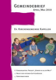 Gemeindebrief 2 2010 - Evangelische Kirchengemeinde Moers ...