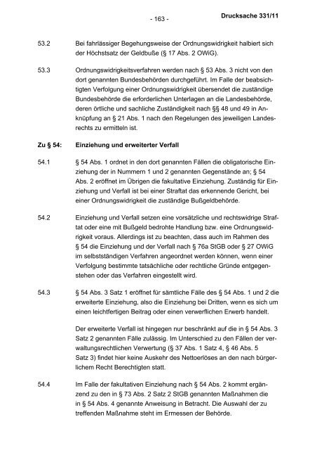 Verwaltungsvorschriften zum Waffengesetz - Bundesrat