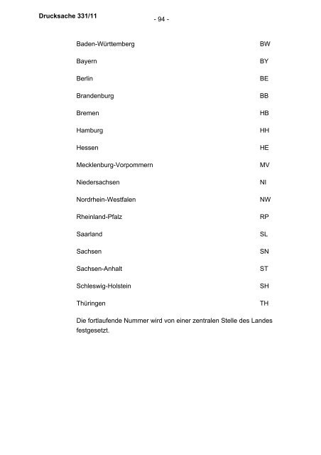 Verwaltungsvorschriften zum Waffengesetz - Bundesrat