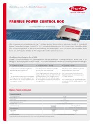 Fronius power control box - RenoSolar