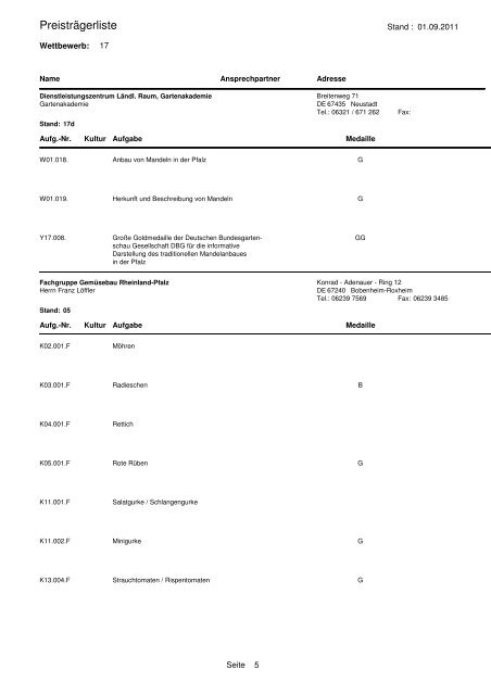 Preisträgerliste - Deutsche Bundesgartenschau-Gesellschaft