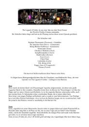 The Legend of Gothic ist aus einer Idee aus dem Story-Forum des ...