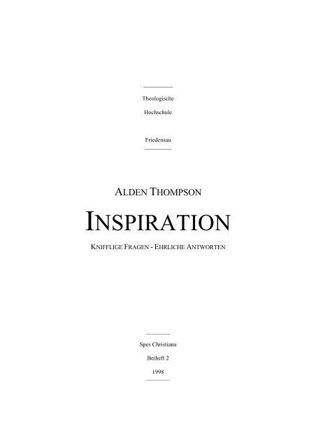 Inspiration Theologische Hochschule Friedensau - 