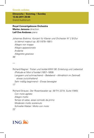 Abendprogramm (PDF) - Philharmonie Luxembourg