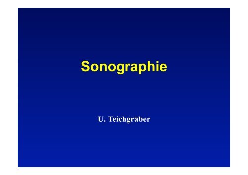 Sonographie - Klinik für Nuklearmedizin