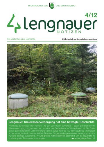 LN 2012-4.pdf - Einwohnergemeinde Lengnau BE