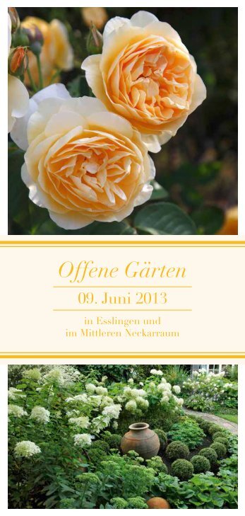 Broschüre 2013 - Offene Gärten