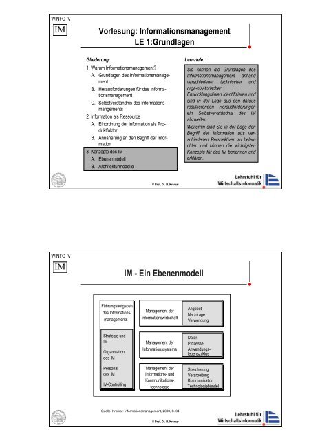FOLIENSATZ LE1.pdf - (Prof. Dr. Helmut Krcmar) - TU München