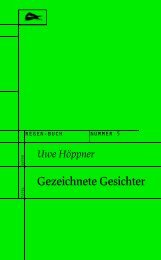 Uwe Höppner: Gezeichnete Gesichter - RegenBuch Leipzig