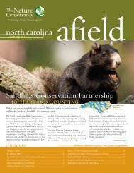 Nature Conservancy Afield - NC Dept. of Environment and Natural ...