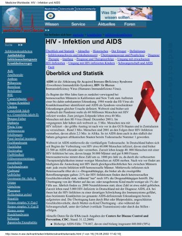 Medicine-Worldwide: HIV - Infektion und AIDS - FAMA-Online