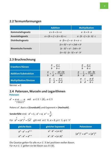 Formelsammlung zum Download (2994 KB) - Klassewasser.de