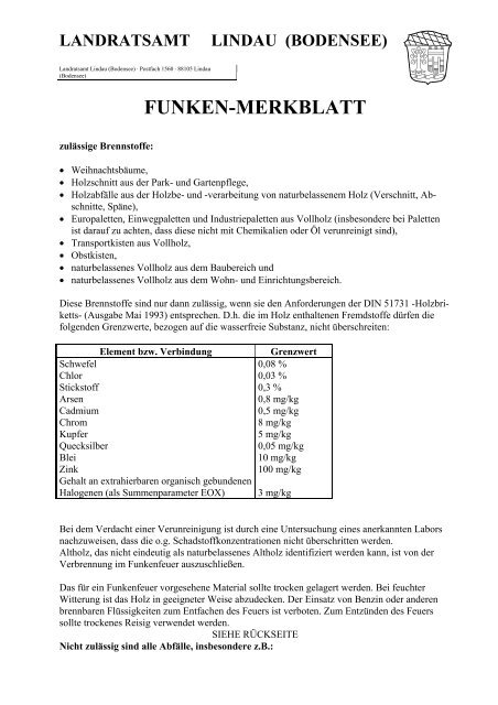 funken-merkblatt - Lindau