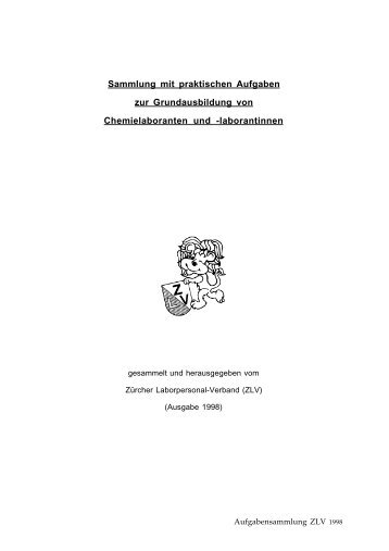 Aufgabensammlung Grundausbildung Chemielaboranten