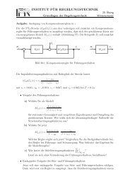 INSTITUT F¨UR REGELUNGSTECHNIK - Institut für Regelungstechnik