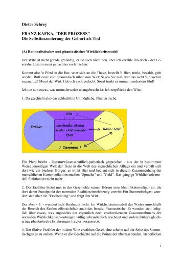 Die Selbstinszenierung der Geburt als Tod