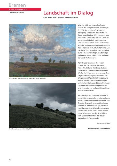 Download der aktuellen Ausgabe als pdf - Kunsthalle Bremen