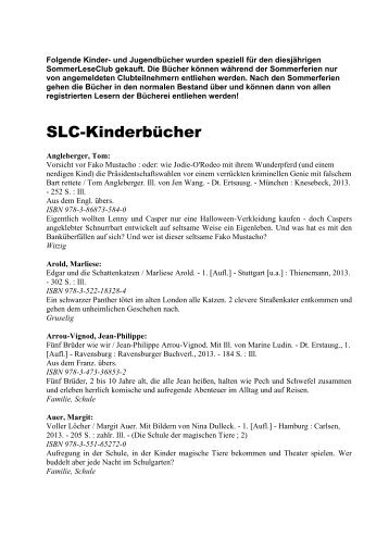 SommerLeseClub-Bücher 2013 (pdf-Dokument)