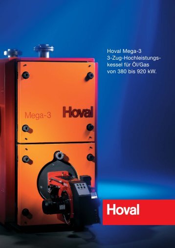 Hoval Mega-3 3-Zug-Hochleistungs- kessel für Öl/Gas von 380 bis ...