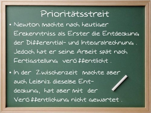 Differential- und Integralrechnung mit Newton und Leibniz