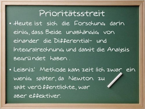 Differential- und Integralrechnung mit Newton und Leibniz