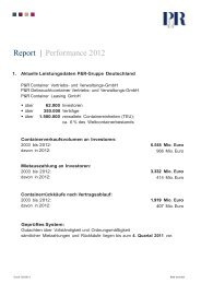 Report | Performance 2012 - P&R Container Vertriebs- und ...