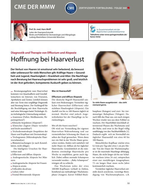 Hoffnung bei Haarverlust