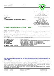 Vereinsinformation 3/2008 - Triathlonvereins Fürstenwalde 1990 e.V.
