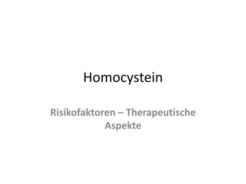 Download Präsentation Homocystein - Medivere