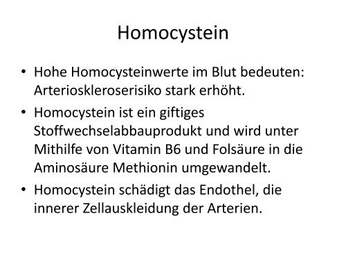 Download Präsentation Homocystein - Medivere