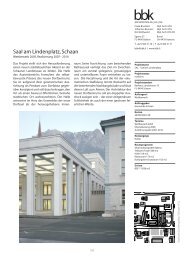 Saal am Lindenplatz, Schaan - BBK Architekten