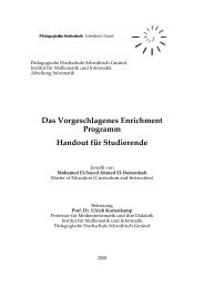 Handout 1 Lernziele des Enrichment Programms - Cinderella