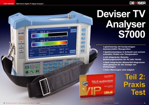 Deviser TV Analyser S7000