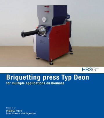 Briquetting press Typ Deon