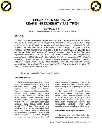 PERAN SEL MAST DALAM REAKSI HIPERSENSITIVITAS TIPE-I